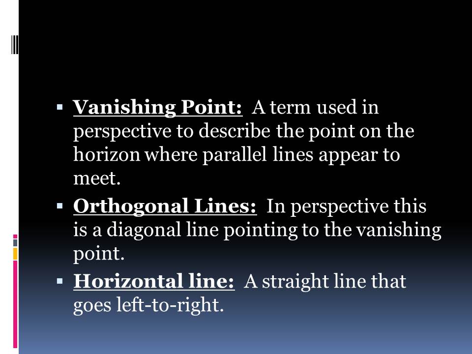 VPL Definition: Vanishing Point Left